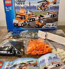 Set lego city 7686 camion trasporto elicotteri