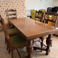 Tavolo antico in legno massello