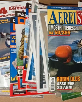MEGA LOTTO 35 RIVISTE AVIAZIONE CIVILE E MILTARE 