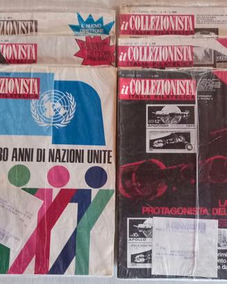 6 Riviste IL COLLEZIONISTA Bolaffi 1975 SIGILLATE 