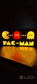 💡 Insegna luminosa PAC-MAN LED – Stampa 3D