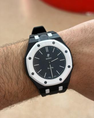 Swatch audemars piguet royal pop ocho negro