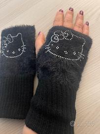 Guanti Hello kitty neri