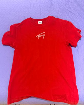 T-shirt Tommy Hilfiger Uomo Rossa con logo