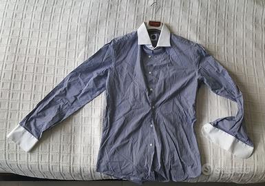 Camicia Bagutta a quadretti blu e bianchi, taglia
