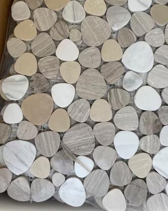 Mosaico Bubble Beige Marmo 32x32 Nuovo