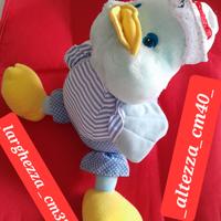 peluche Anitra Canard tasca zip Marchio CE 