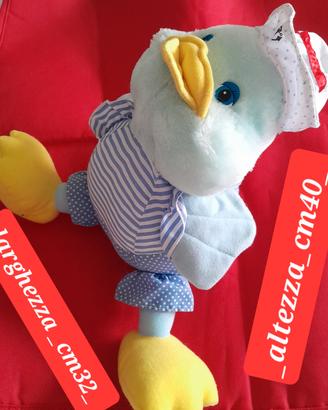 peluche Anitra Canard tasca zip Marchio CE 