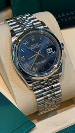 Rolex Dj 126200 36mm Luglio 2026 Blu Roman Jubilee