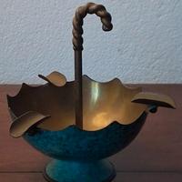 Posacenere antico, design ombrello, epoca Art Decò