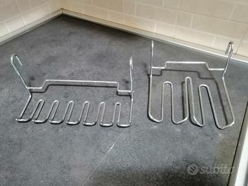 due portabicchieri in acciaio robusto da appendere