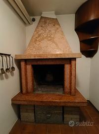 caminetto marmo di asiago
