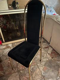 Sedie in ottone  alte