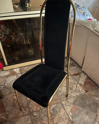 Sedie in ottone  alte