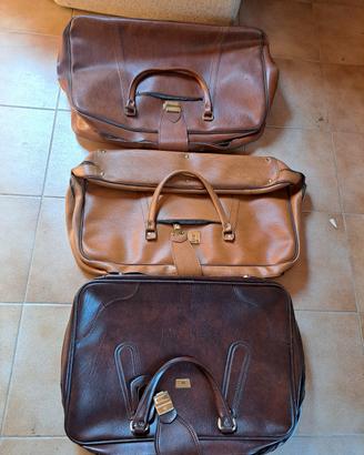 valigie in pelle vintage 