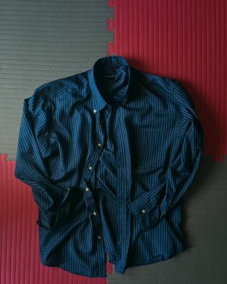 Camicia Vintage blu da uomo 
