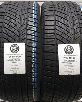 2 GOMME 255 40 20 CONTINENTAL A61305