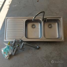 Lavandino/lavello a 2 vasche per cucina