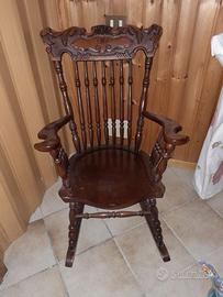 Sedia a dondolo Vintage