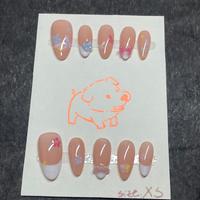 fake nail/unghie finte fatto a mano