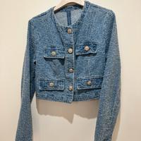 Giacchino in jeans modello Chanel