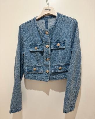 Giacchino in jeans modello Chanel