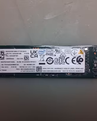 SSD M.2 NVMe 512GB Intel (2280 PCIe Gen3x4)