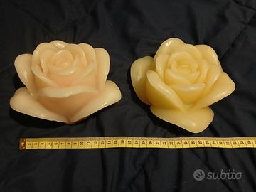 Set di due candele di paraffina a batteria