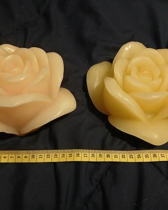 Set di due candele di paraffina a batteria
