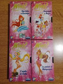 4 Videocassette VHS delle Winx.