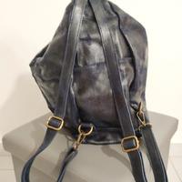 Borsa di vera pelle di Aldo Vallarelli colore Blu