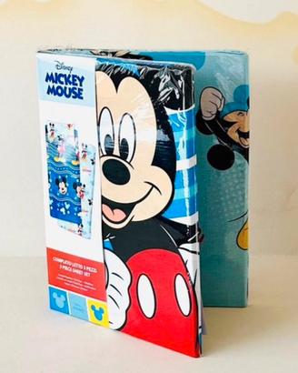 Lenzuola Mickey Mouse letto singolo