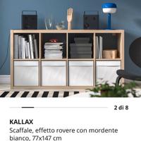 Libreria Ikea Kallax Rovere chiaro