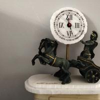 biga in bronzo e marmo