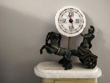 biga in bronzo e marmo