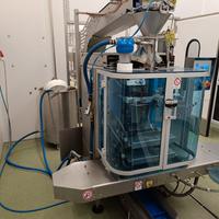 Confezionatrice verticale inox con clippatrice