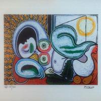 Litografia originale Picasso ''Donna nuda distesa'