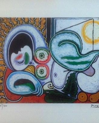 Litografia originale Picasso ''Donna nuda distesa'