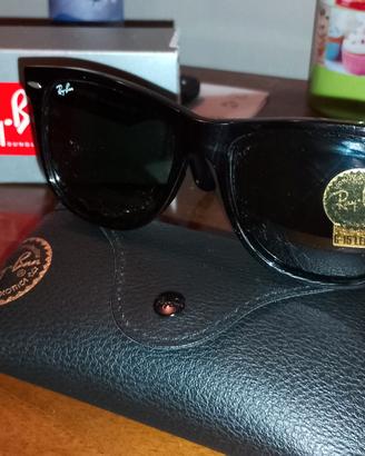 rayban wayferer nuovi + ricambi originali