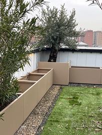Fioriere in Acciaio Verniciato o corten  su Misura