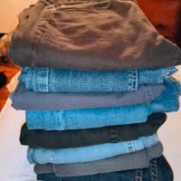 Lotto 8 paia Jeans inverno/primavera.Tg 11/14 anni