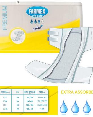 Pannoloni Farmex PREMIUM misura L conf 30 pz