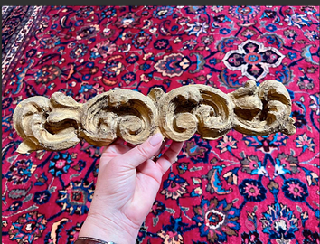 PREZIOSOframmentoFREGIOdecorativoLEGNOdoratoXVIIIs