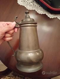 boccali in peltro vintage 