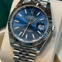 Rolex Dj 126334 Blu Nuovo 2025 Italia 41mm Jubilee