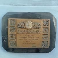 placca, film festival, in metallo  base in ardesia