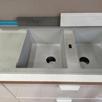 cucina bianca lucida 3.40 cm nuova