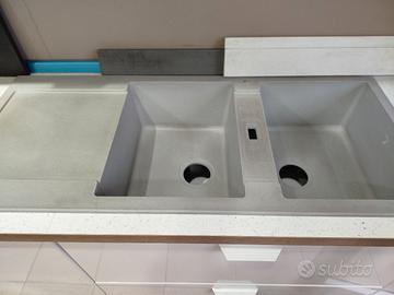 cucina bianca lucida 3.40 cm nuova