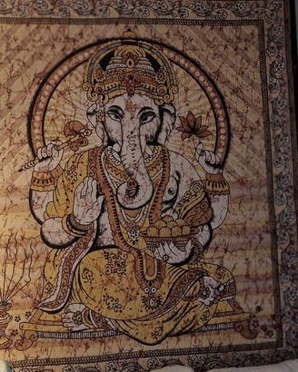 stampa batik con supporto legno