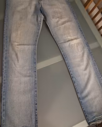 Pantaloni in jeans Replay unisex con toppe